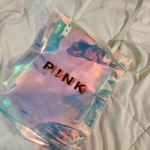 PINK Victoria's Secret Holographic Tote